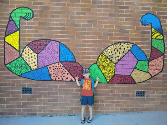 Craft: Mandala and Zentangle artworks on wood and paper.