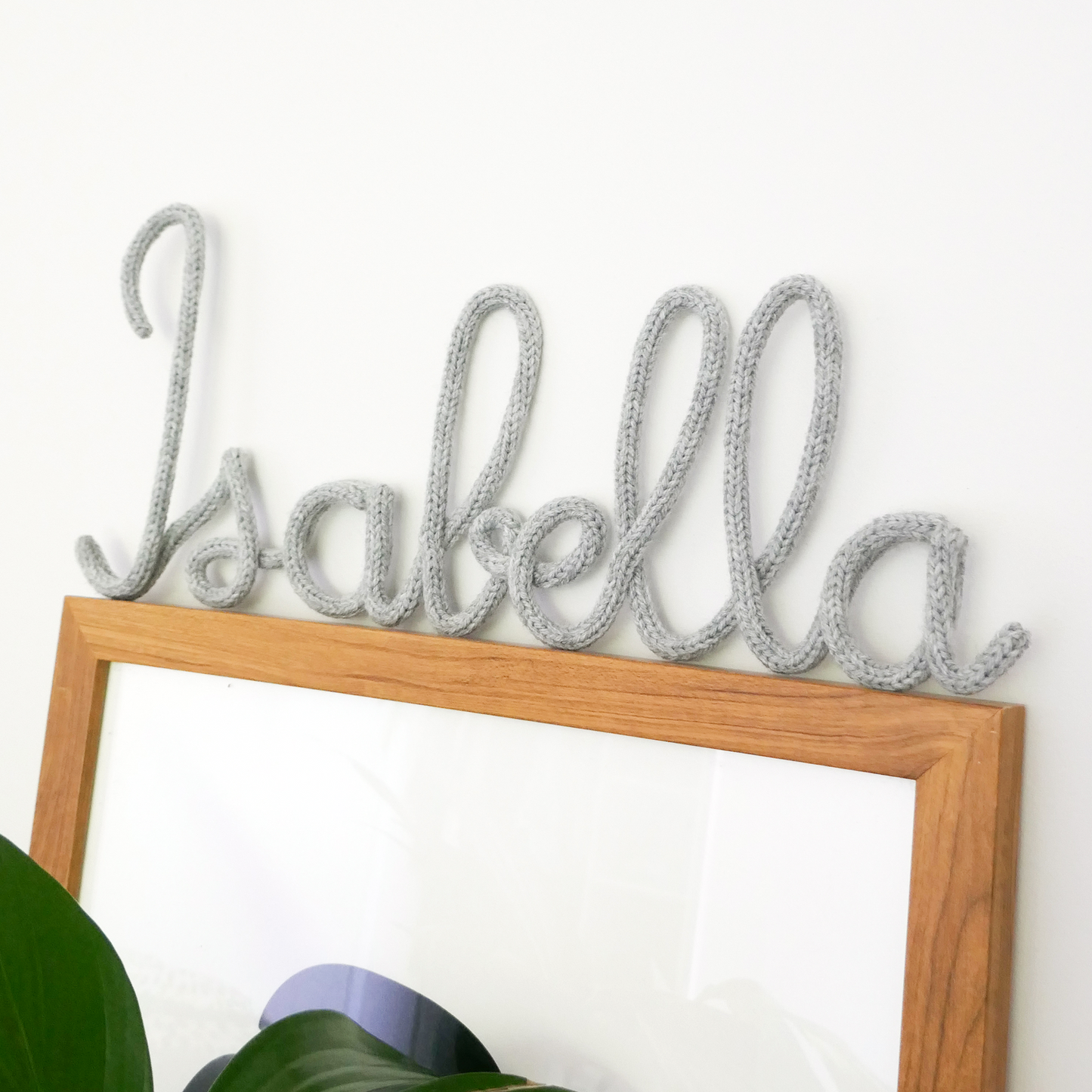 Custom Made Knitted Name