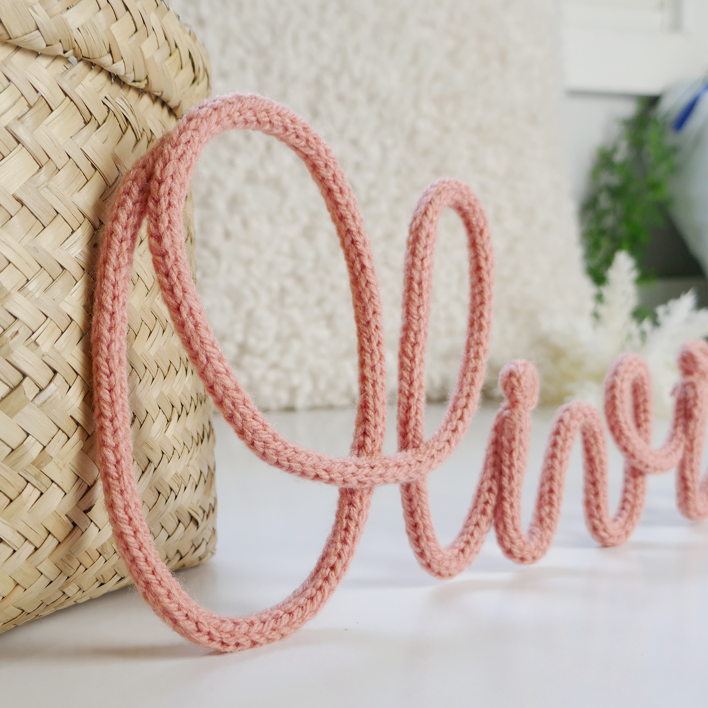 Custom Made Knitted Name
