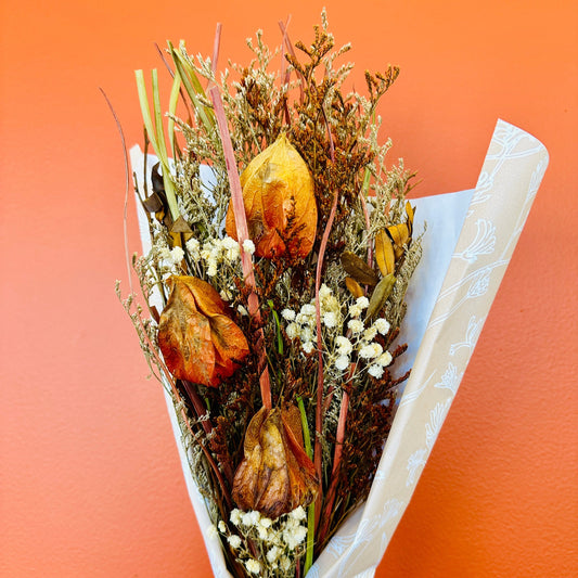 Dried flowers orange