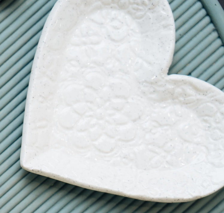 Heart ceramic dish