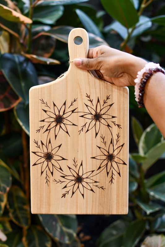 Cheese board - Australian wild flowers