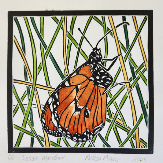 Lesser wanderer butterfly artwork by Melissa Murry