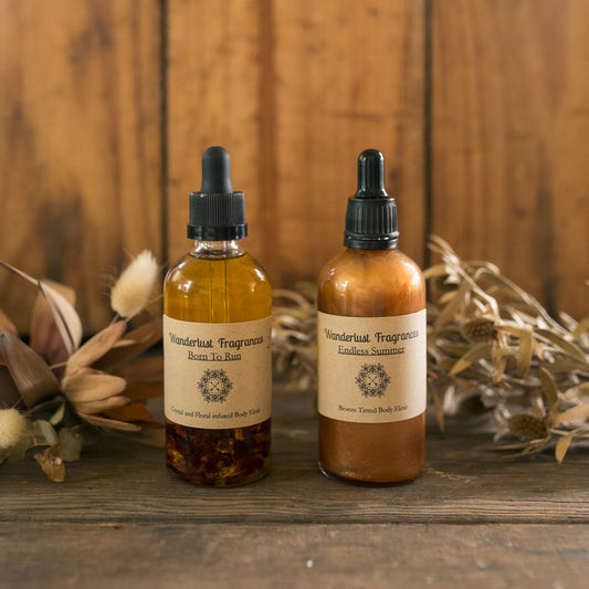 Crystal and floral body elixir