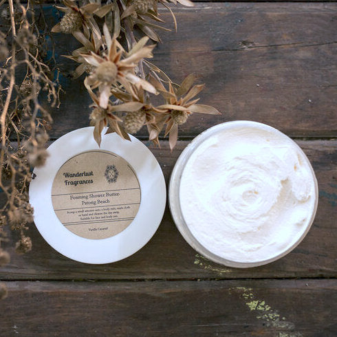 Foaming shower butter