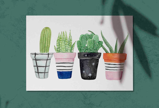 Ellen Jane Art Prints - Cacti