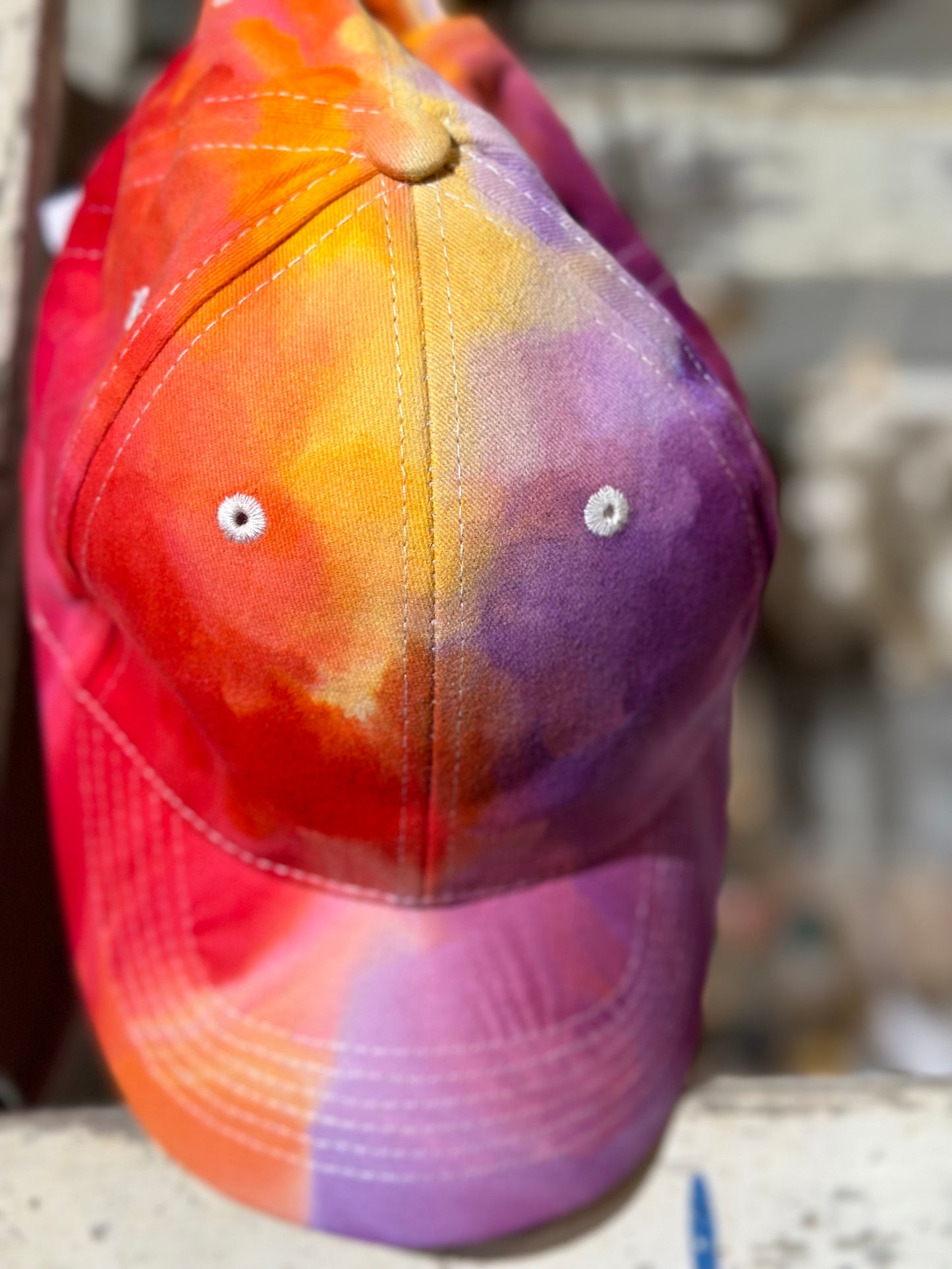Ice Dye baseball cap