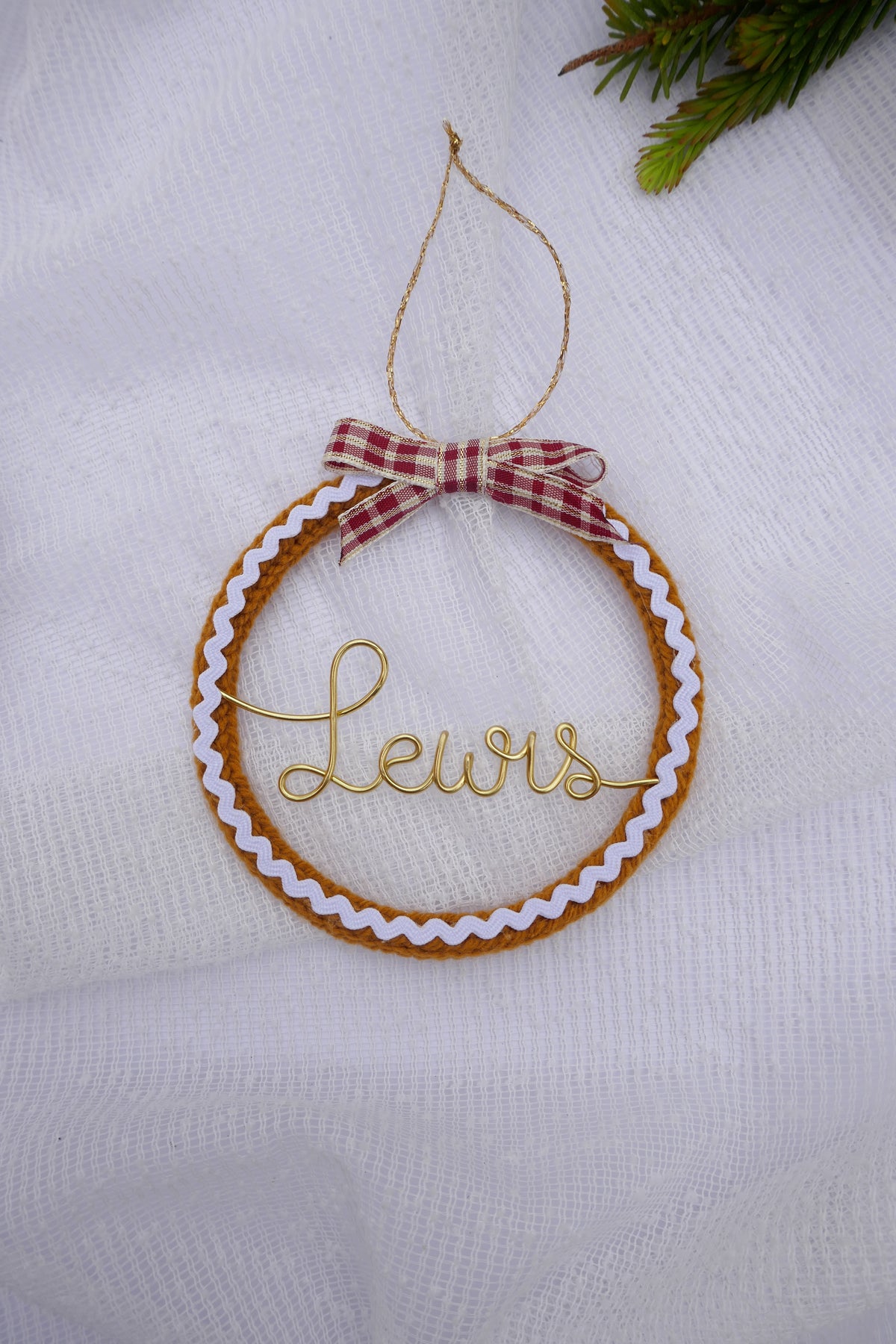 Personalised Gingerbread Christmas Wreath