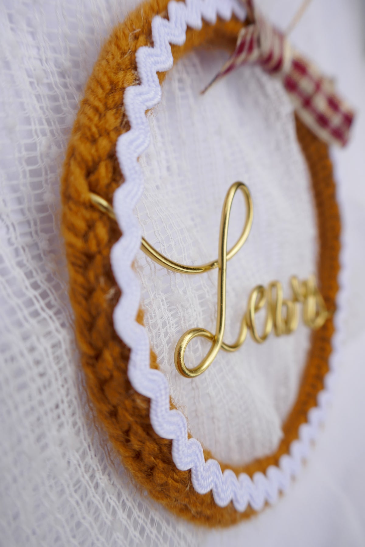 Personalised Gingerbread Christmas Wreath