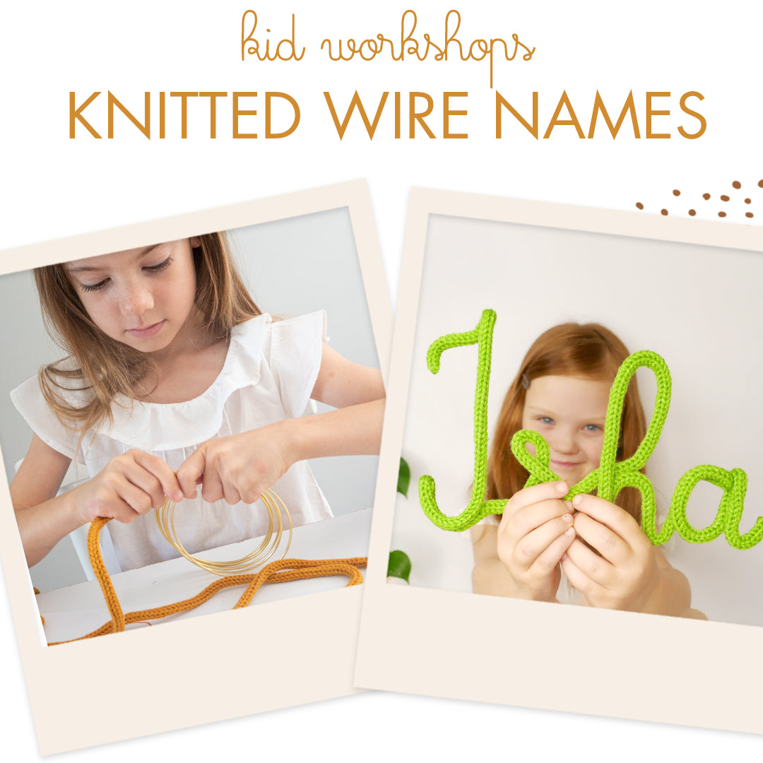 Knitted name workshop - October