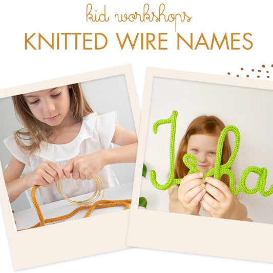 Knitted name workshop