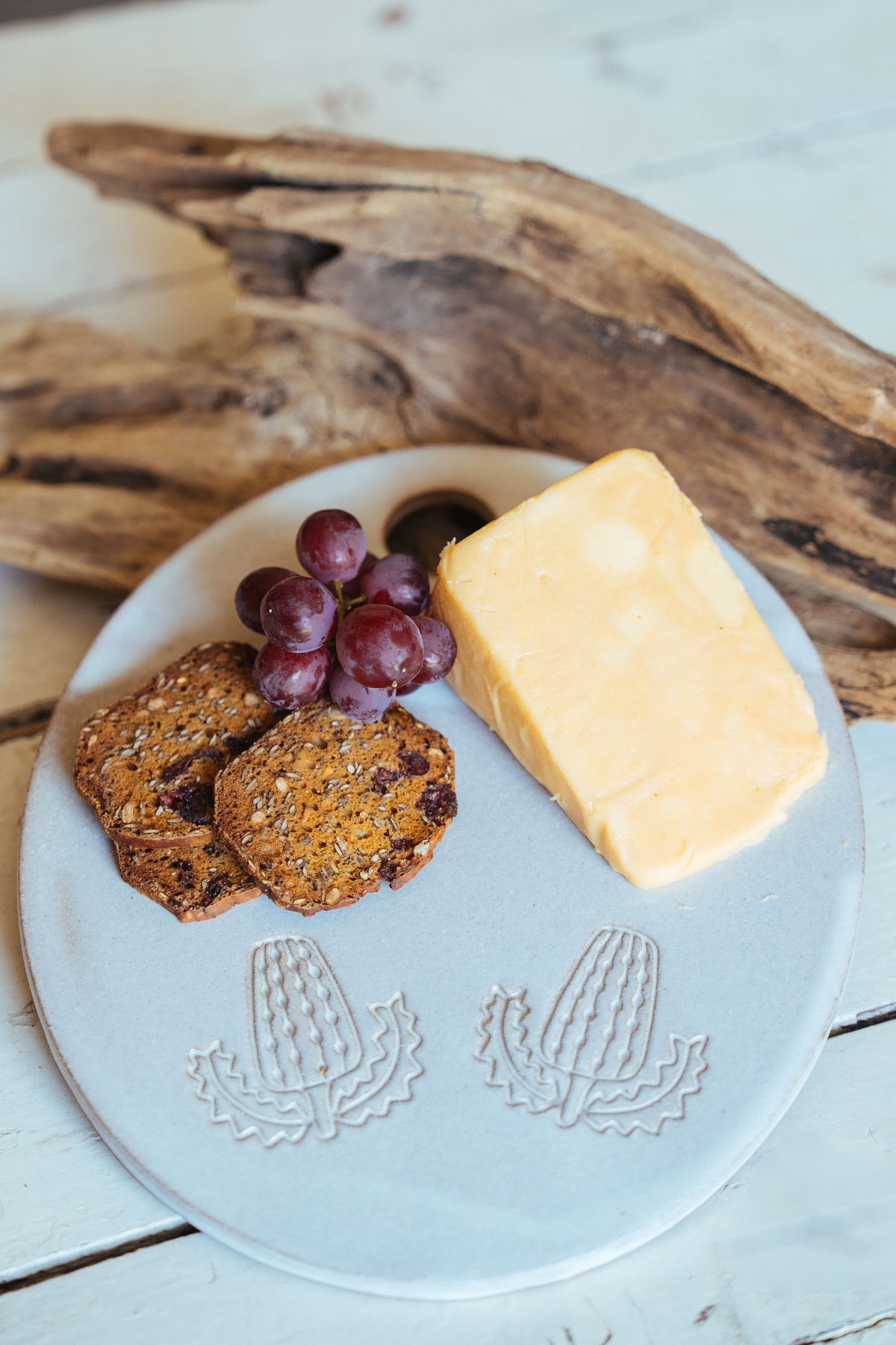 Handmade Ceramic Platter - Australian flowers collection