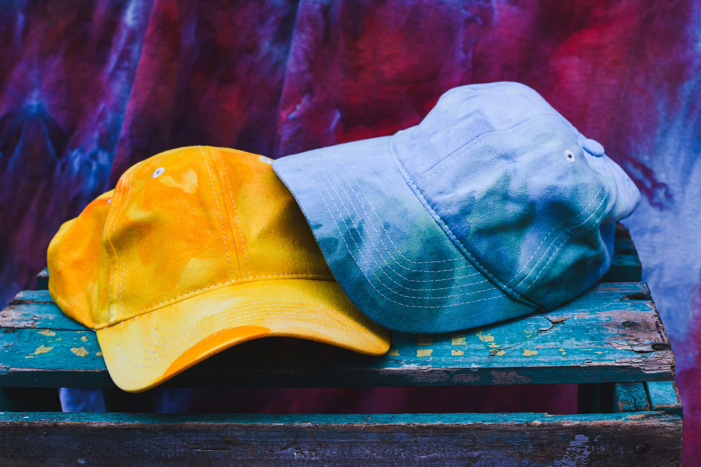 Ice Dye baseball cap