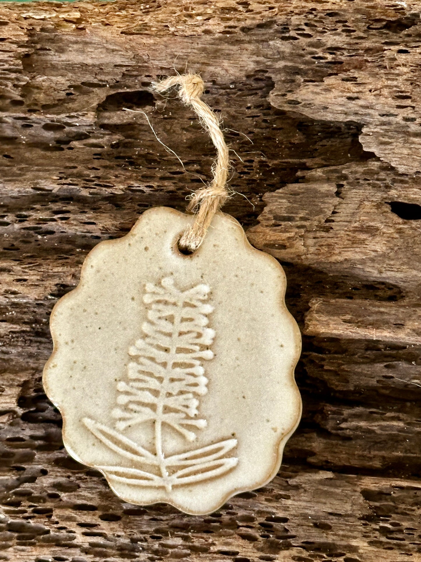 Handmade ceramic decorations with Australian flowers