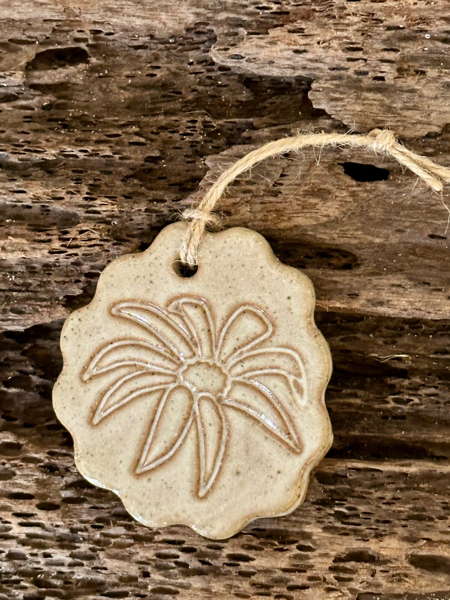 Handmade ceramic decorations with Australian flowers
