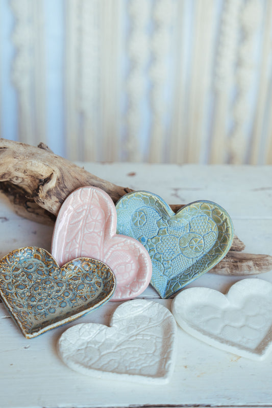 Heart ceramic dish