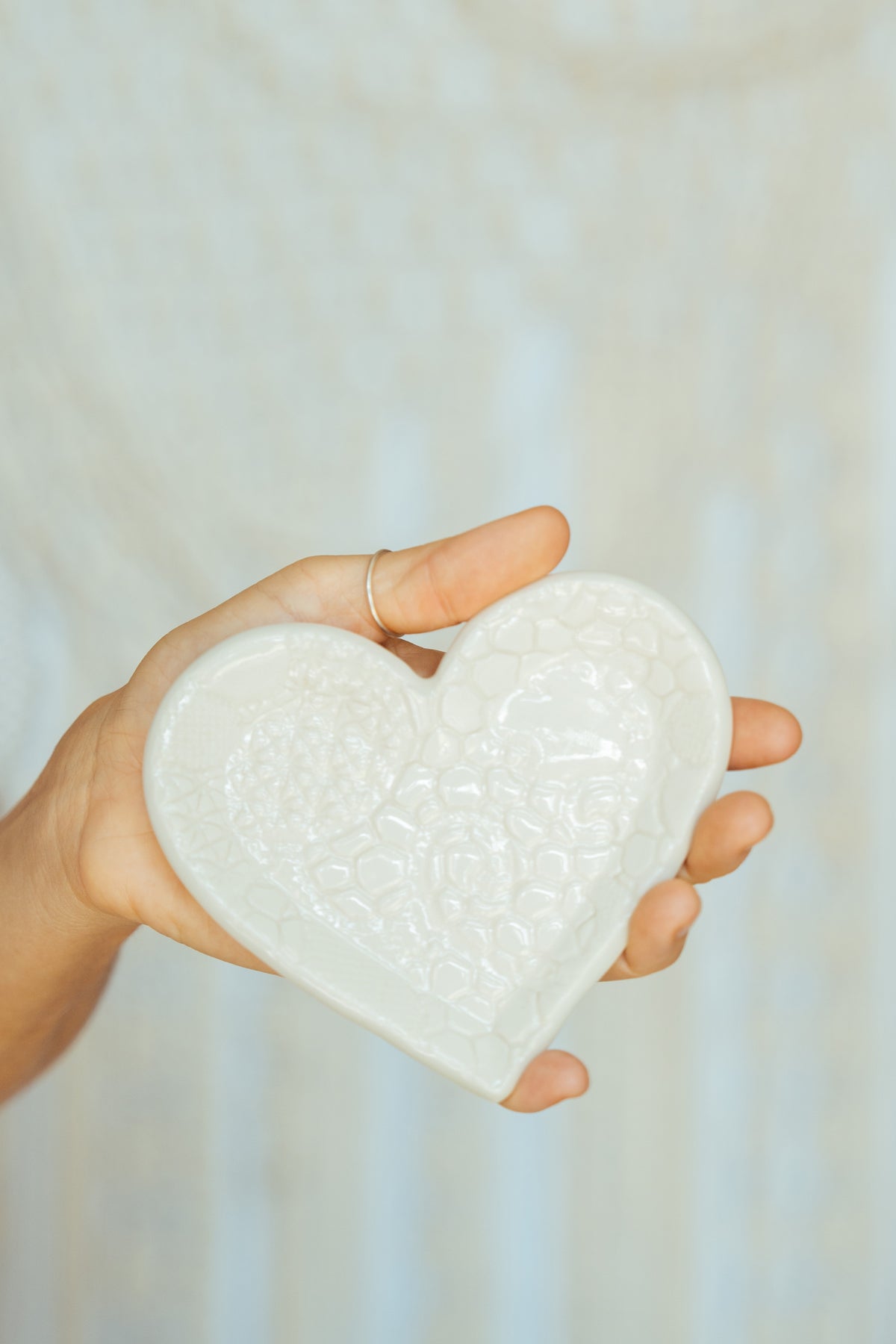 Heart ceramic dish