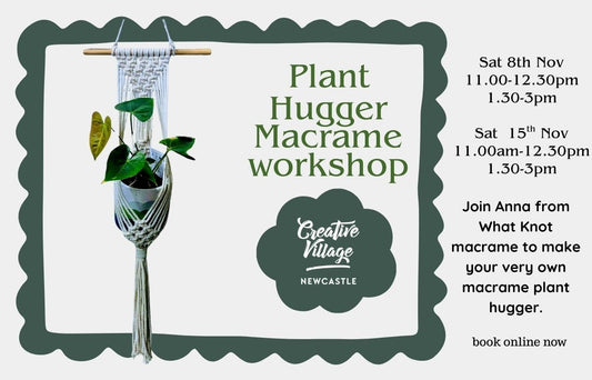 Plant hugger macrame workshop
