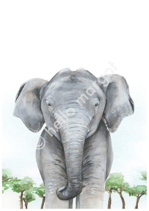 elephant art work