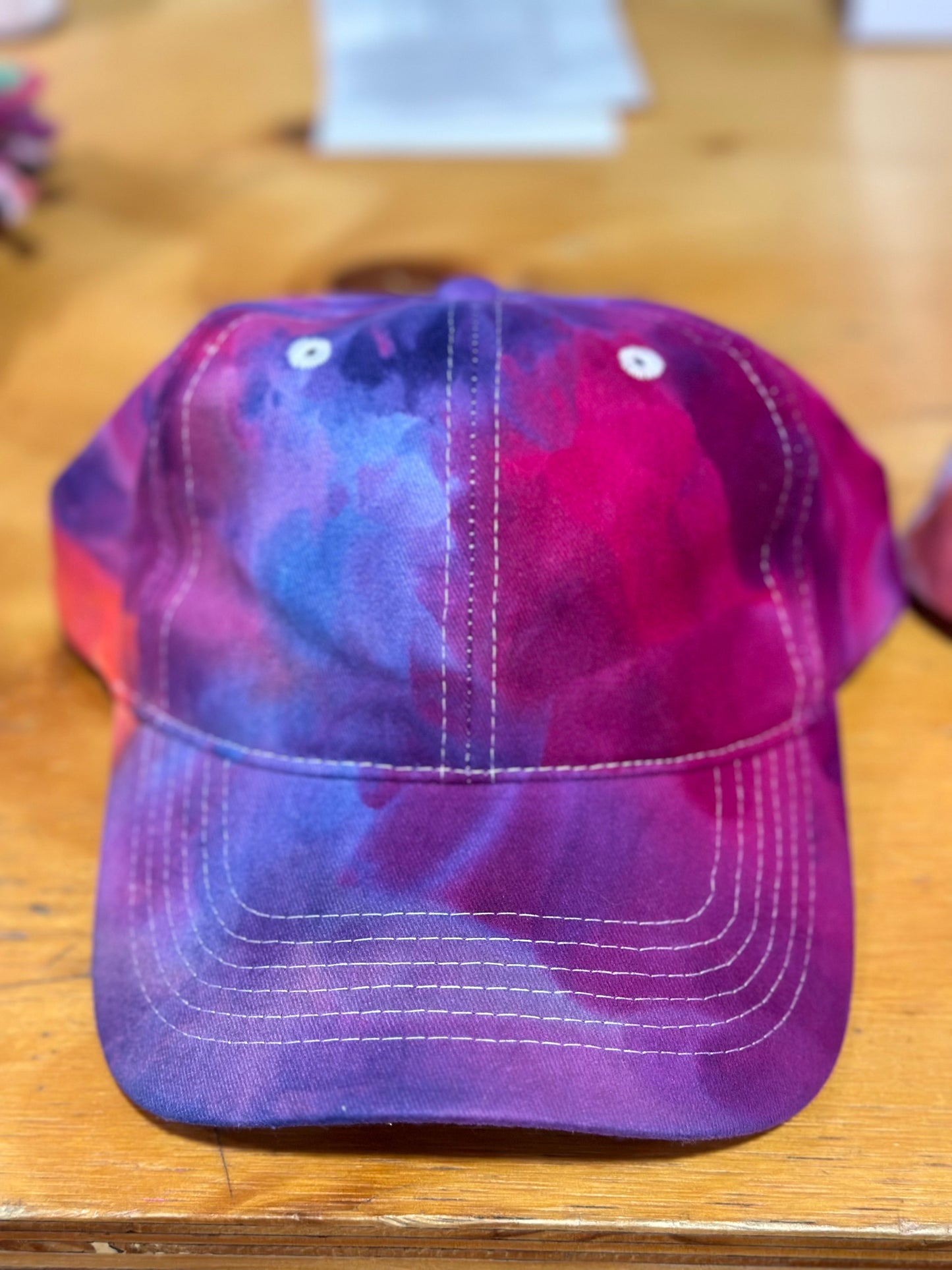Ice Dye baseball cap
