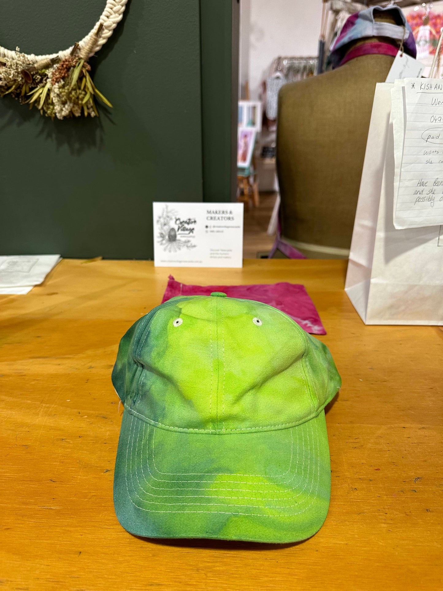 Ice Dye baseball cap